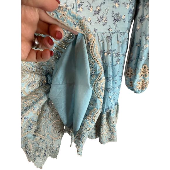 A Collective Story Blue Floral Dress - Size XL - Picture 10 of 11